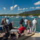 Guests enjoying the views of along Trinity Inlet