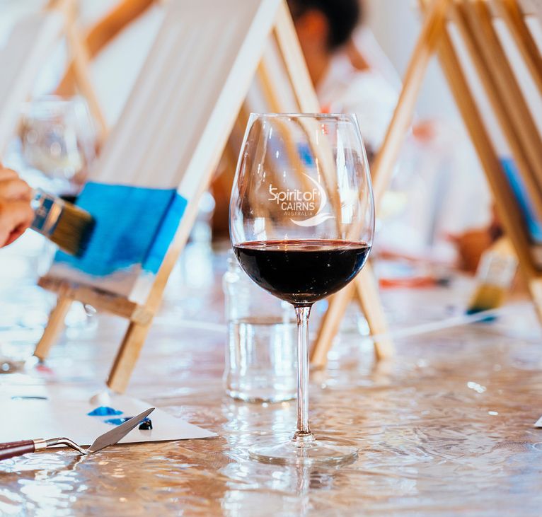 Paint and Sip Workshop: Women Enjoying Wine and Art